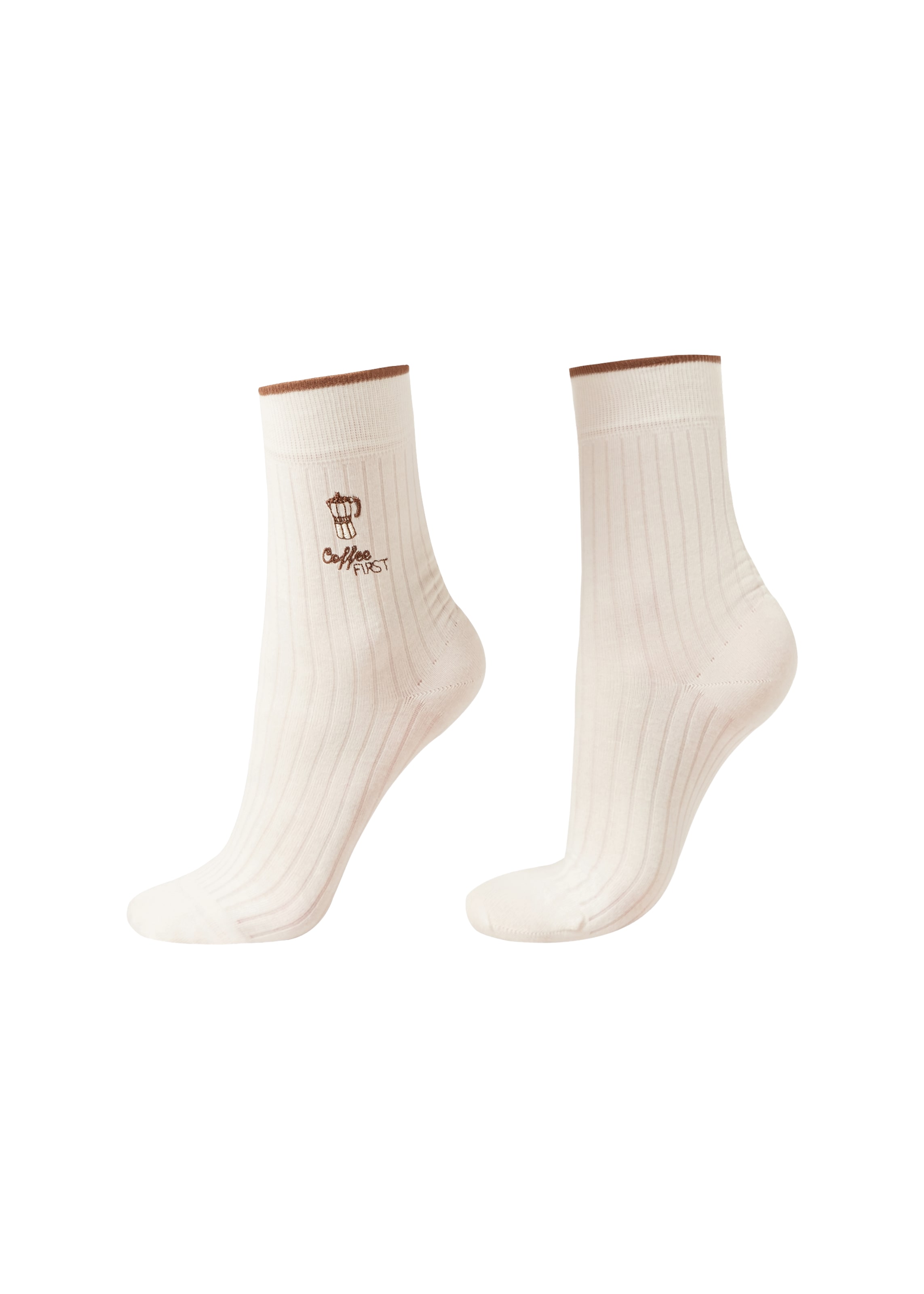 CALZEDONIA Socks 'Italian Style' in White: front
