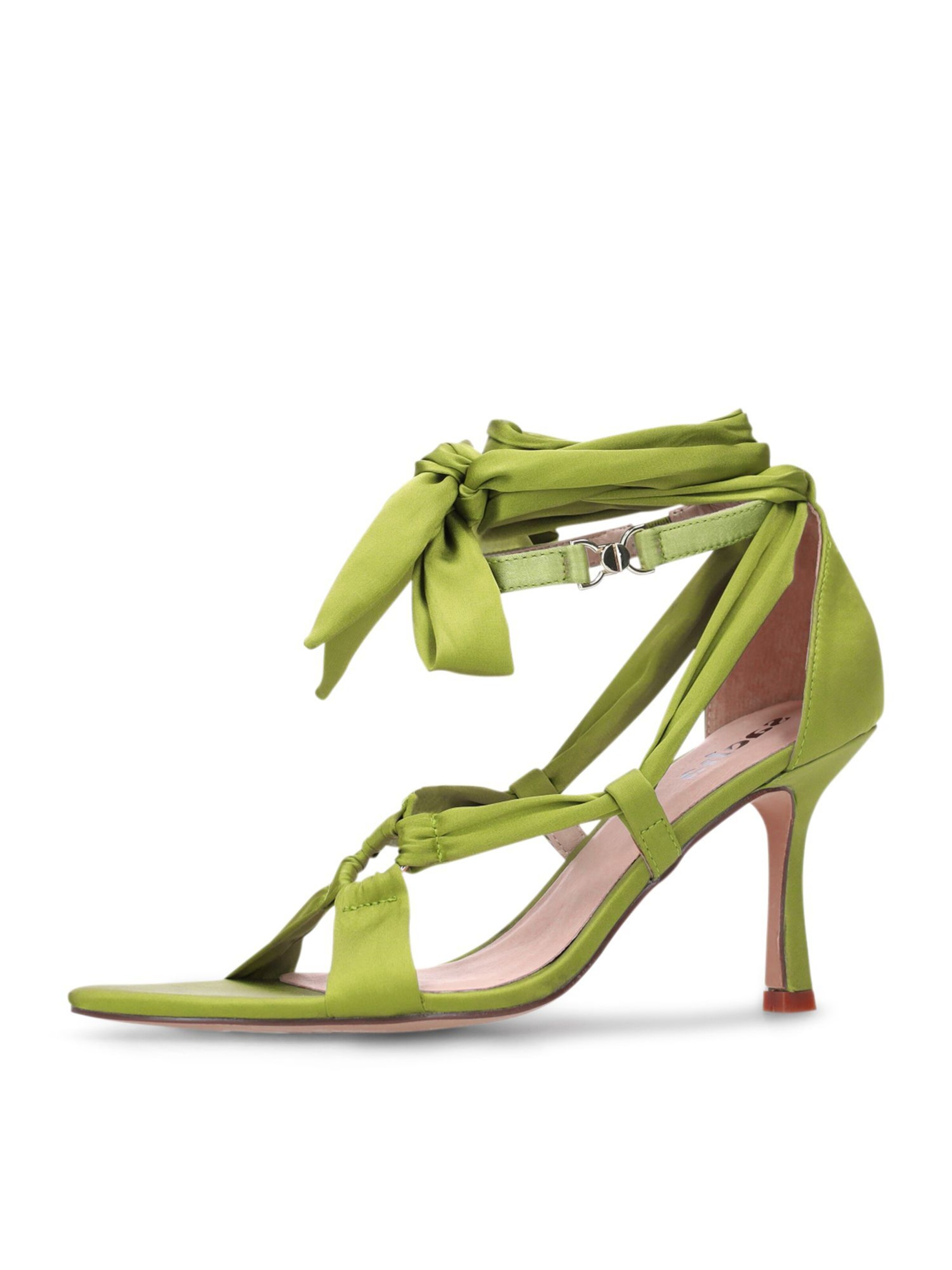 Sandales SACHA en vert : devant