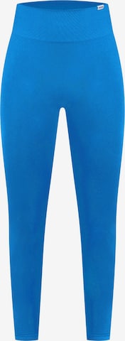 Smilodox Skinny Workout Pants 'Amaze Scrunch' in Blue: front