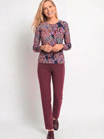 Goldner Slim fit Pants 'LOUISA' in Purple