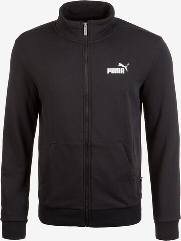 PUMA Sweatjacke 'Track' in Schwarz