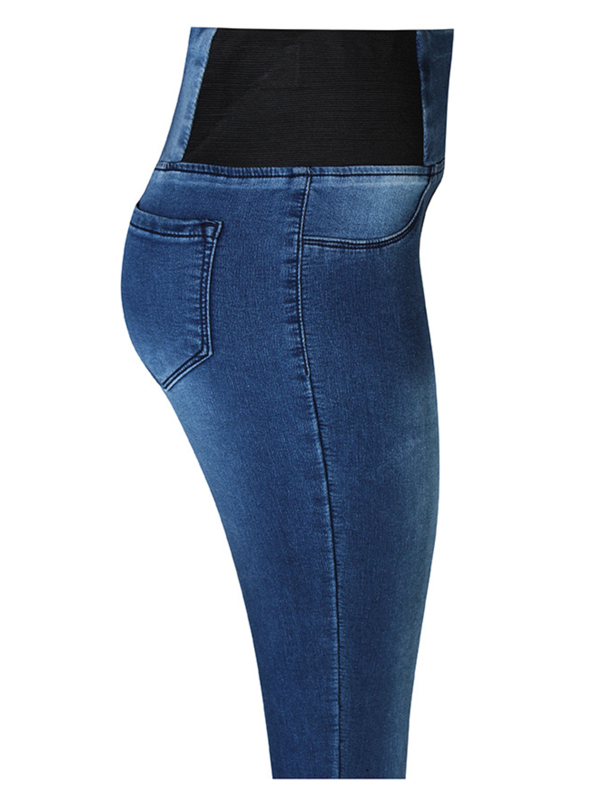 ze-ze Slimfit Jeggings 'Pixie 525' in Blauw