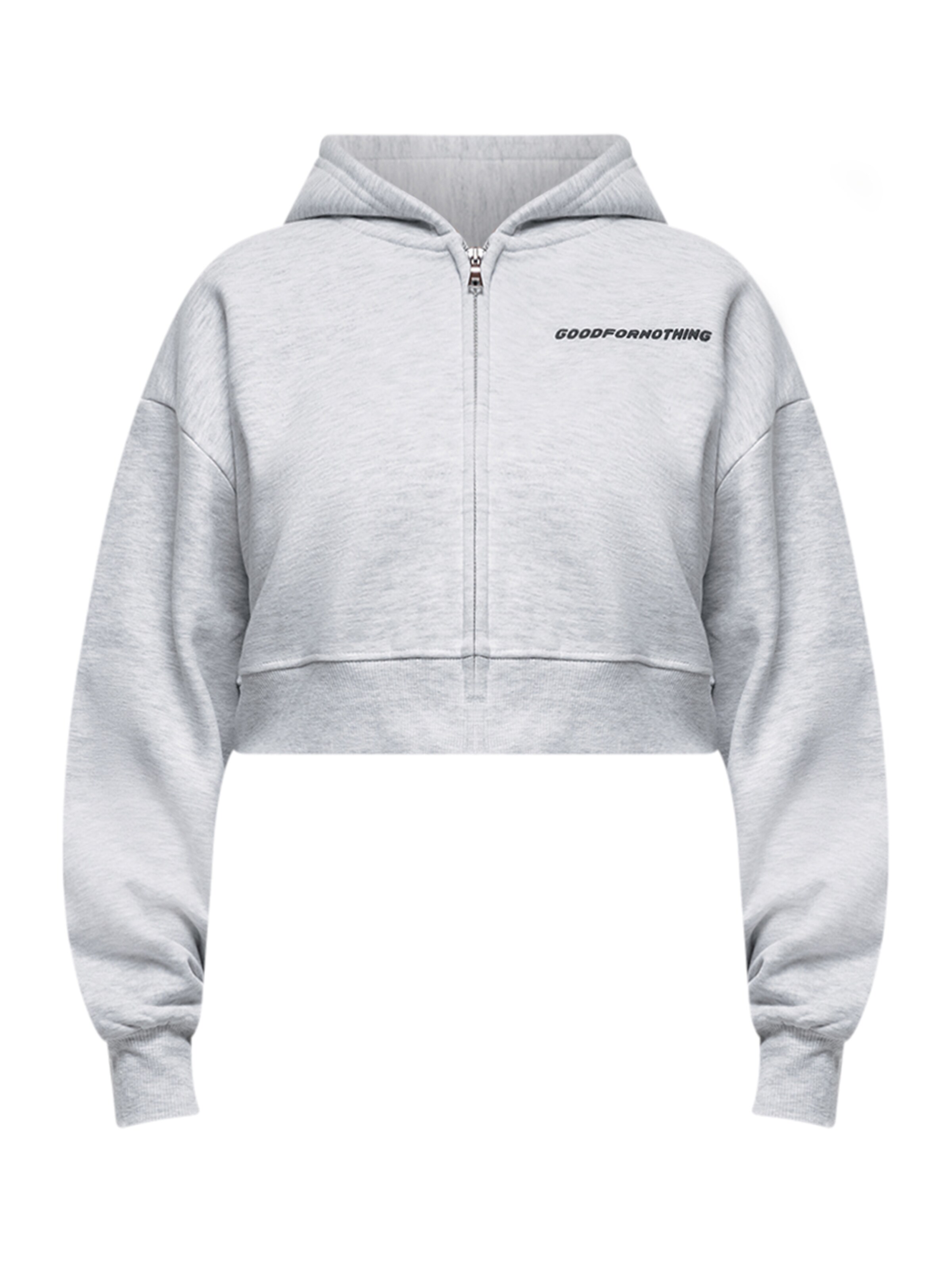 Good For Nothing Sweatvest in Grijs: voorkant