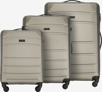 Wittchen Suitcase Set 'Globe line' in Beige: front