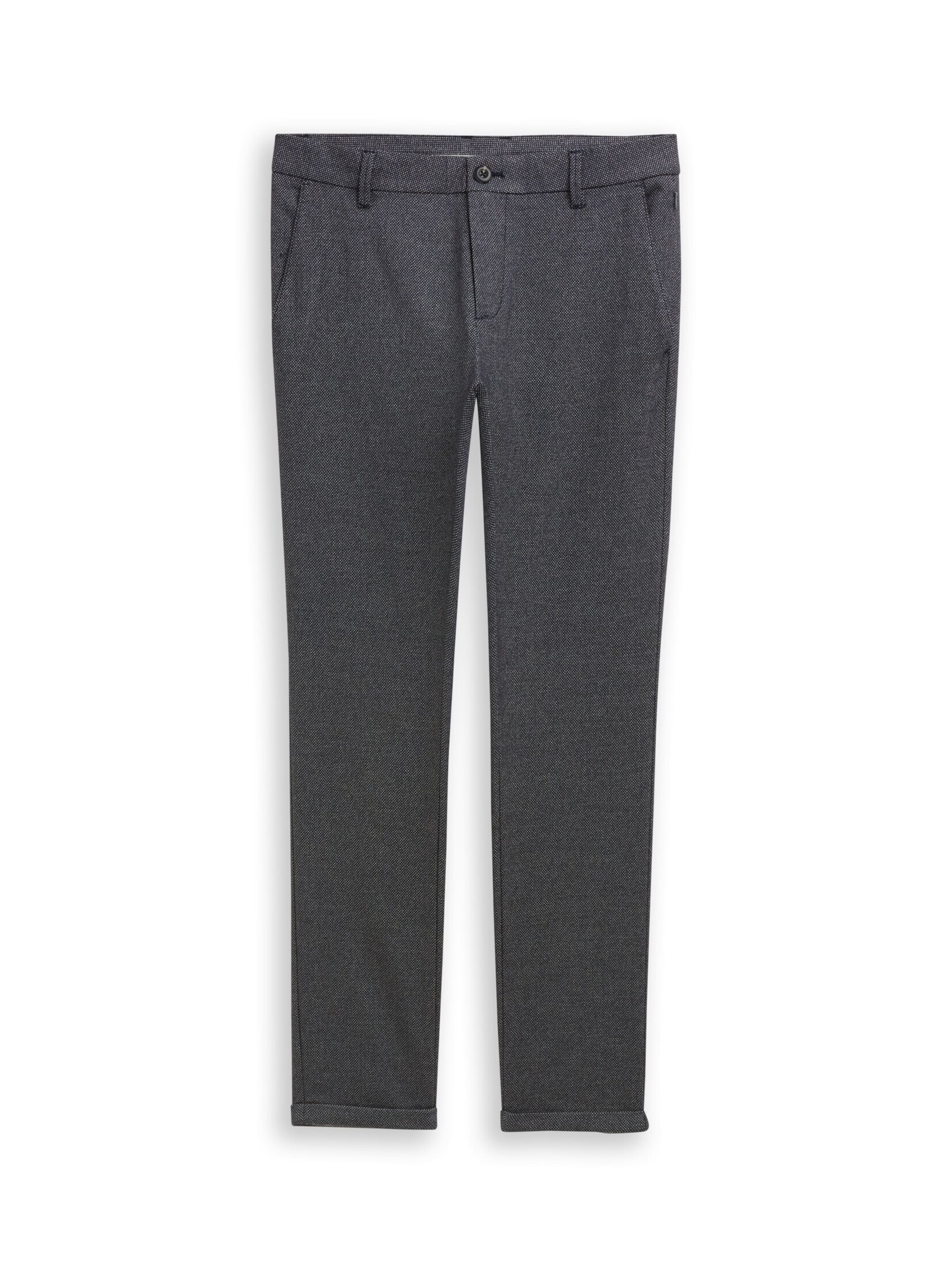 TOM TAILOR Slimfit Chino 'TRAVIS' in Grijs: voorkant
