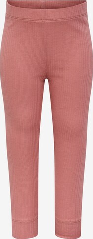 Hummel Slim fit Leggings in Pink: front