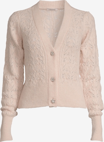 Orsay Knit Cardigan 'Shiny' in Beige: front