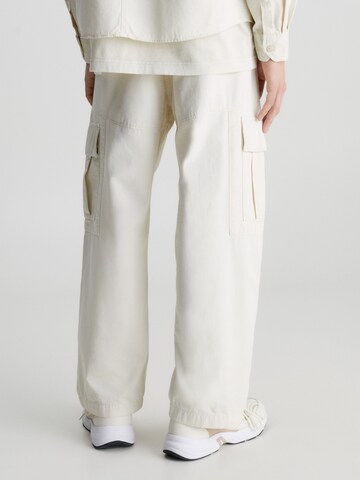 Calvin Klein Jeans Loose fit Cargo Pants in Beige