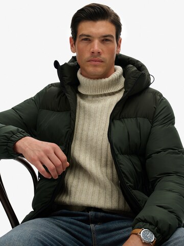 Superdry Kurtka przejściowa w kolorze zielony