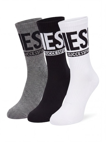 DIESEL Krojové ponožky 'SKM-RAY-3PACK-CUSHIONED' – mix barev: přední strana