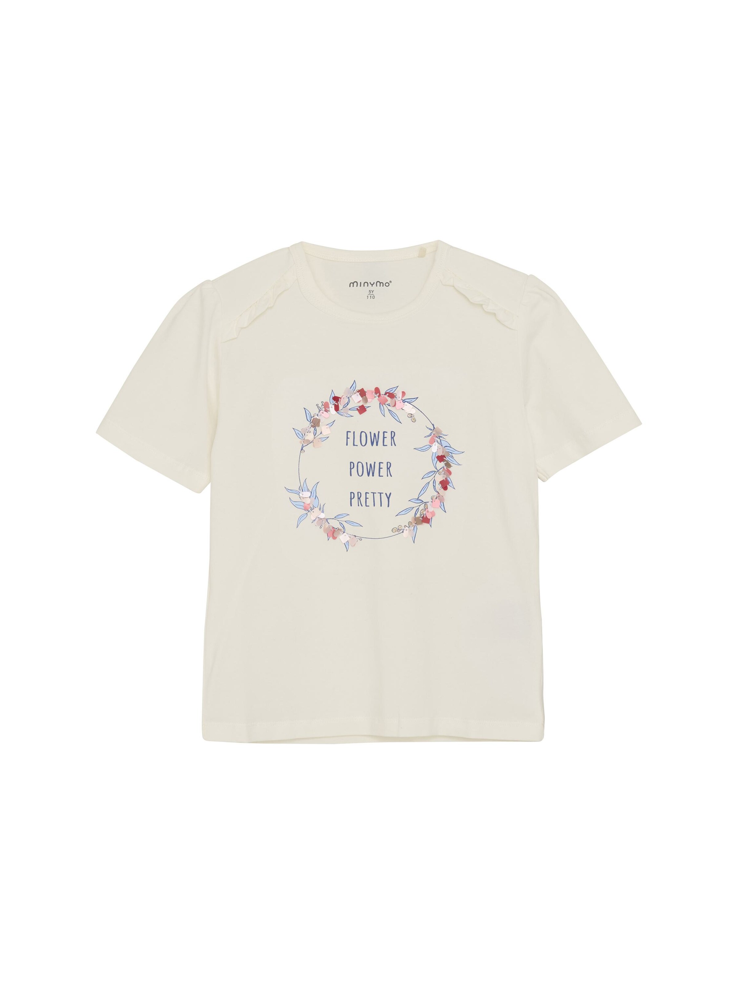 MINYMO - Camiseta ' MIT-shirt' en blanco: frente