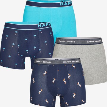 Happy Shorts Boxershorts in Blauw: voorkant