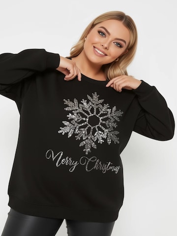 Shape Of You Sweatshirt in Zwart