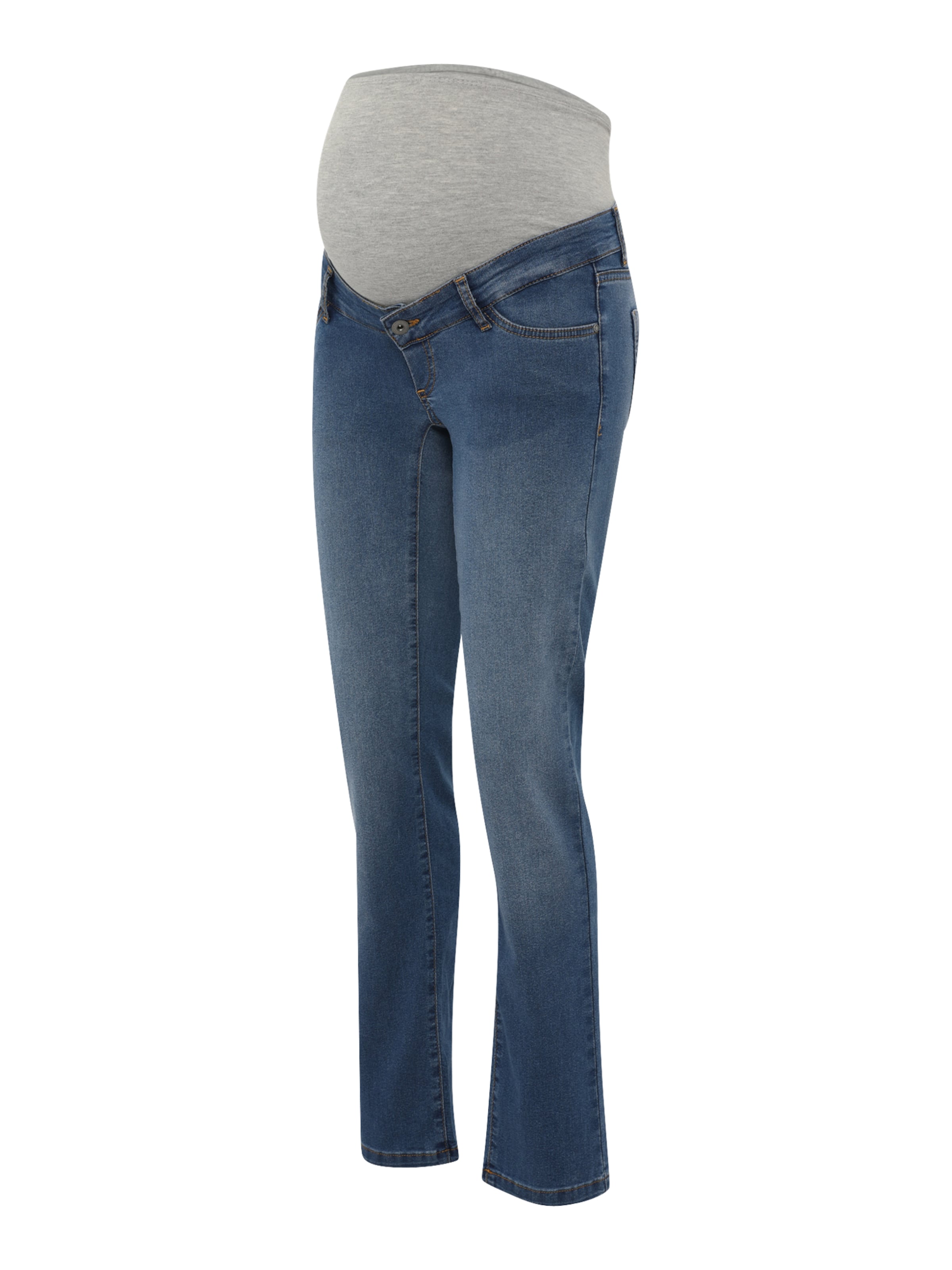 MAMALICIOUS Normální Džíny 'MLLUTON' – modrá: přední strana