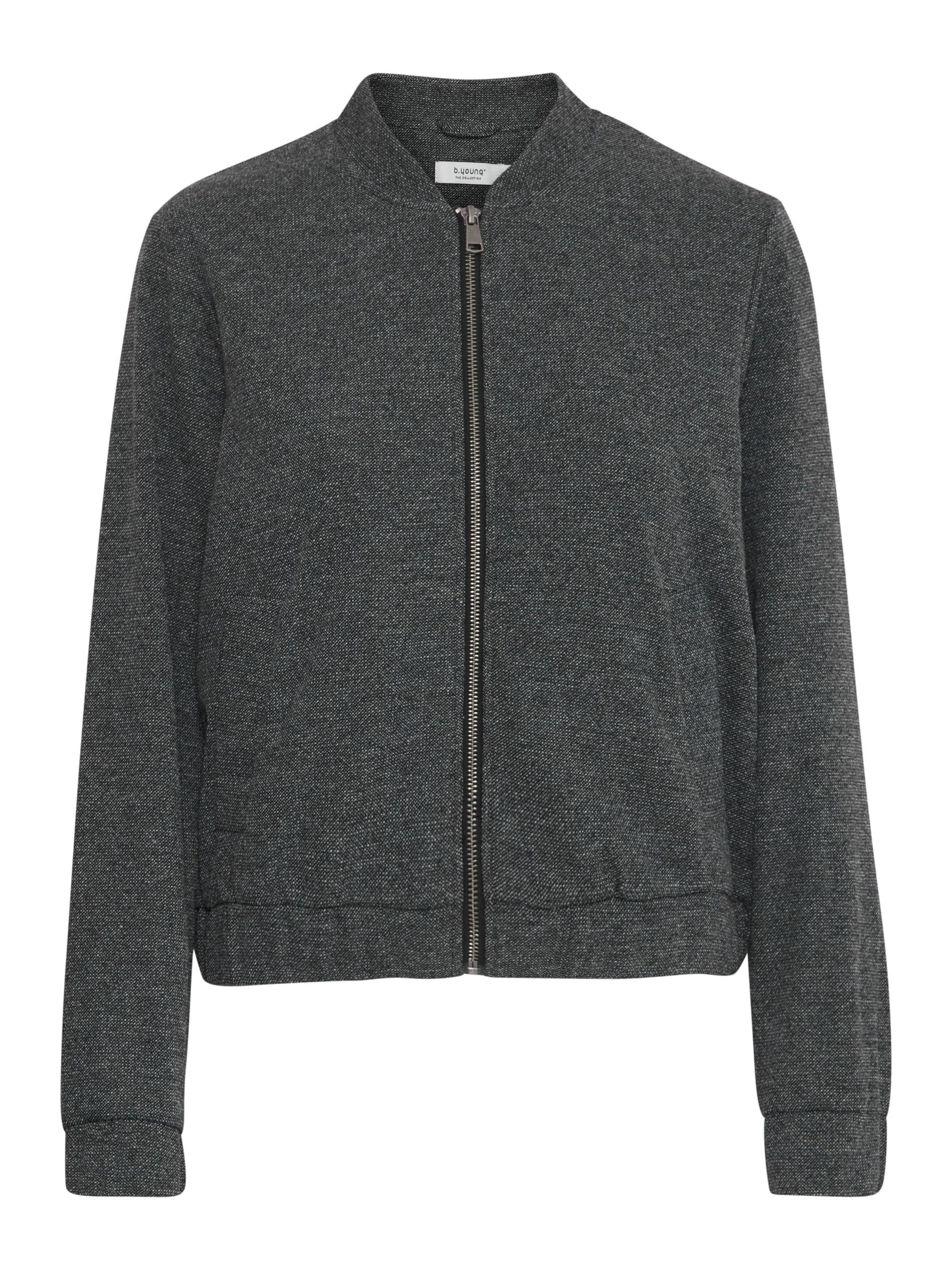 b.young Between-season jacket 'Rowan' in Grey: front