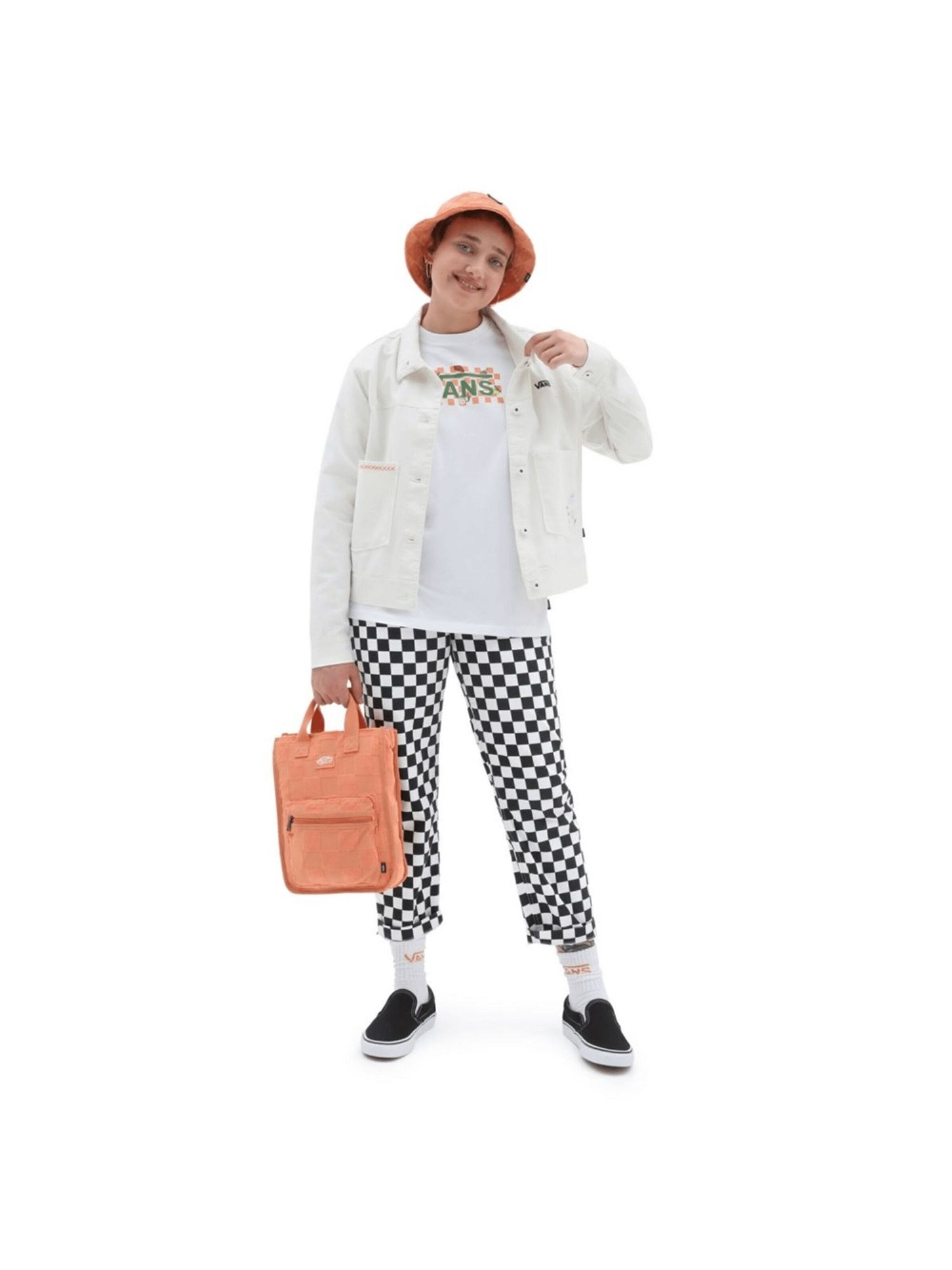 VANS Shirt 'Fruit Checkerboard Box Logo' in White