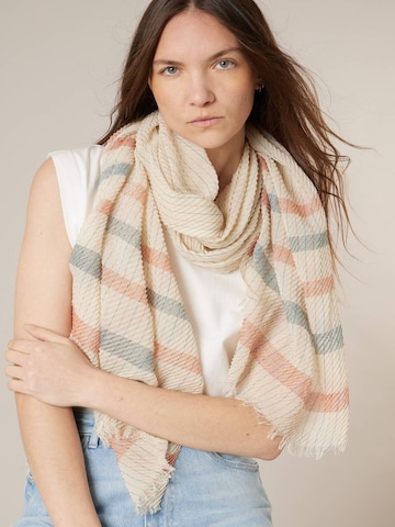Deeluxe Schal 'Melodia' in Beige: Vorderseite