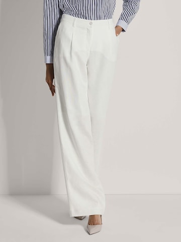 Loosefit Pantalon à pince MADELEINE en blanc : devant