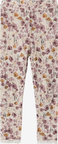 NAME IT Skinny Legginsy 'Wang' w kolorze beżowy: przód