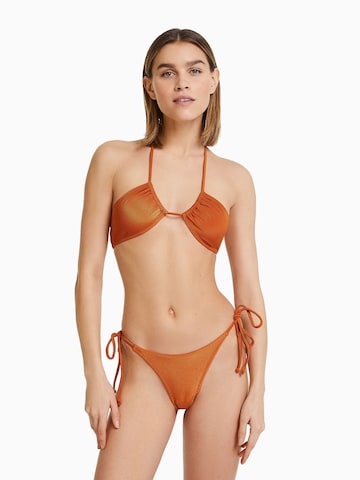 Bershka Triangel Bikinitop in Orange: predná strana