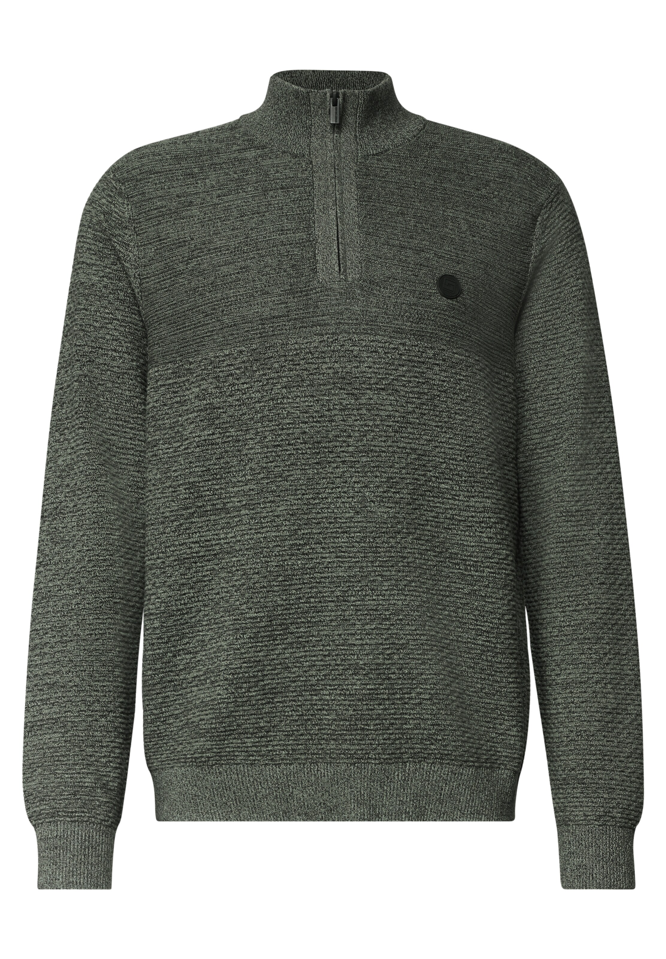 Street One MEN Sweater in Green: front