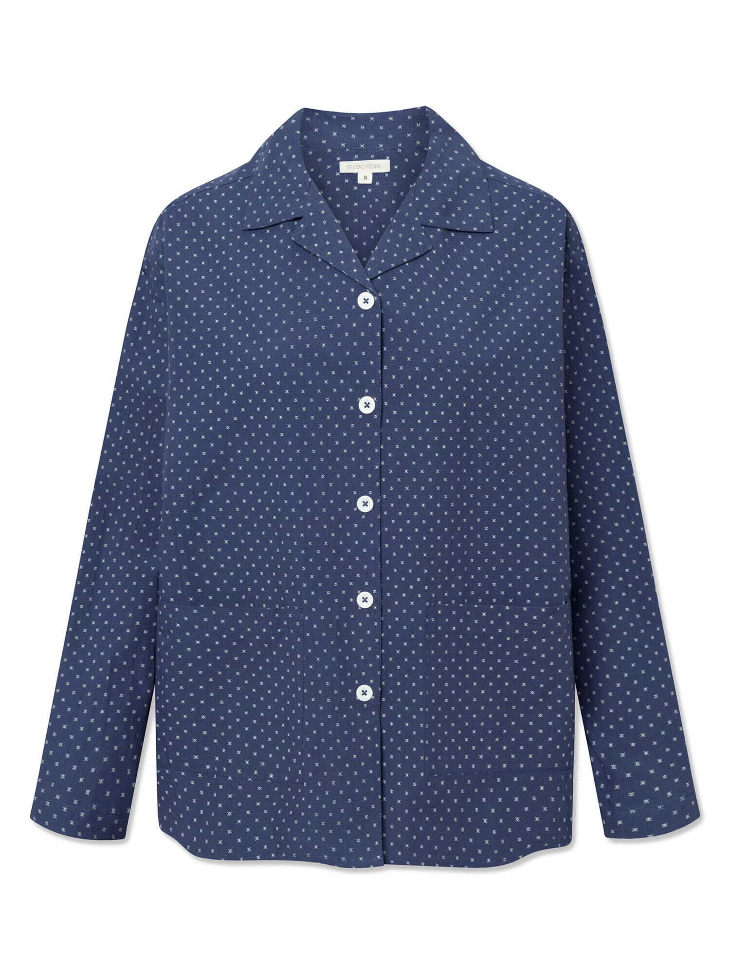 Chemisier STUDIO FEDER en bleu : devant