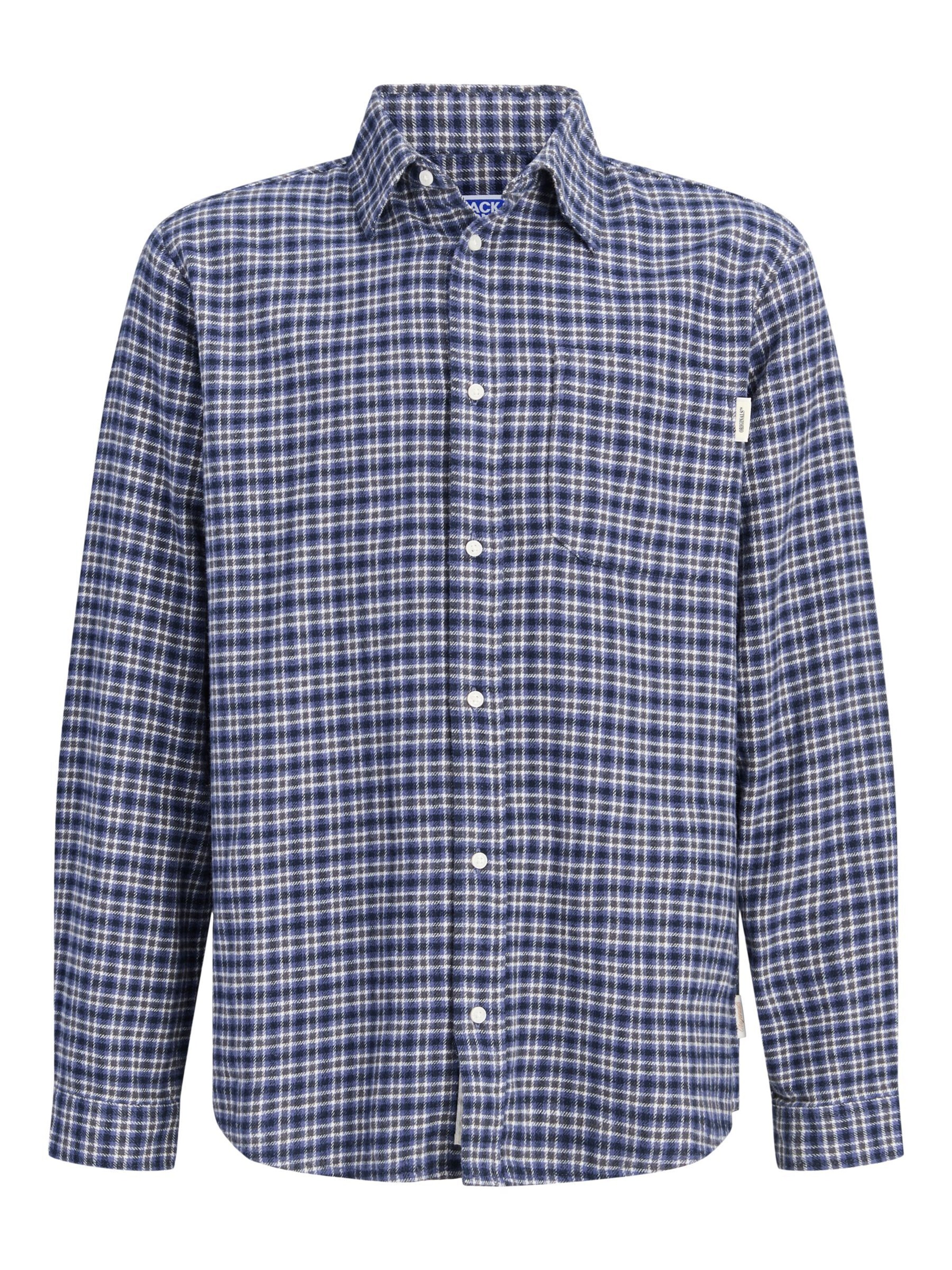 Jack & Jones Junior Overhemd in 152 in de kleur Blauw / Navy, Productweergave
