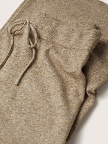MANGO Wide Leg Hose 'Canalo' in Braun