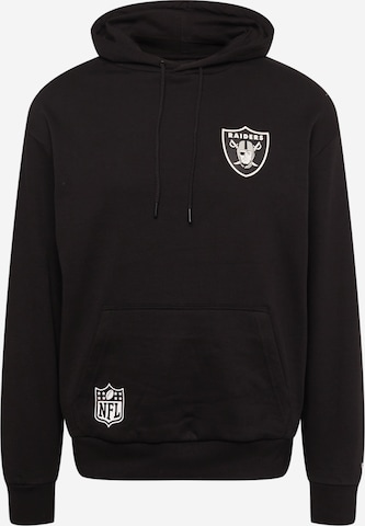 NEW ERA Sweatshirt 'Las Vegas Raiders' in Black: front