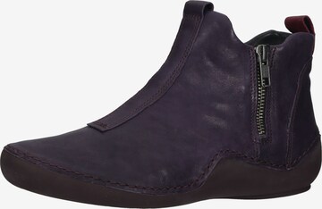 Bottines THINK! en violet : devant