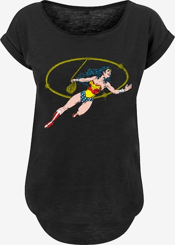 F4NT4STIC Shirt 'Wonder Woman Lasso of Truth' in Black: front