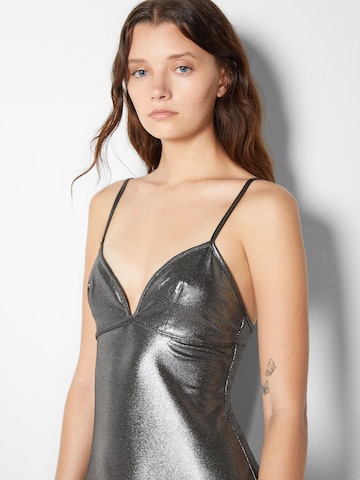 Bershka Dress in Silver