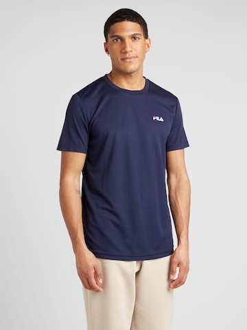 FILA Функциональная футболка в Синий: спереди