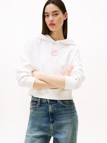 Tommy Jeans Μπλούζα φούτερ 'HEART' σε λευκό