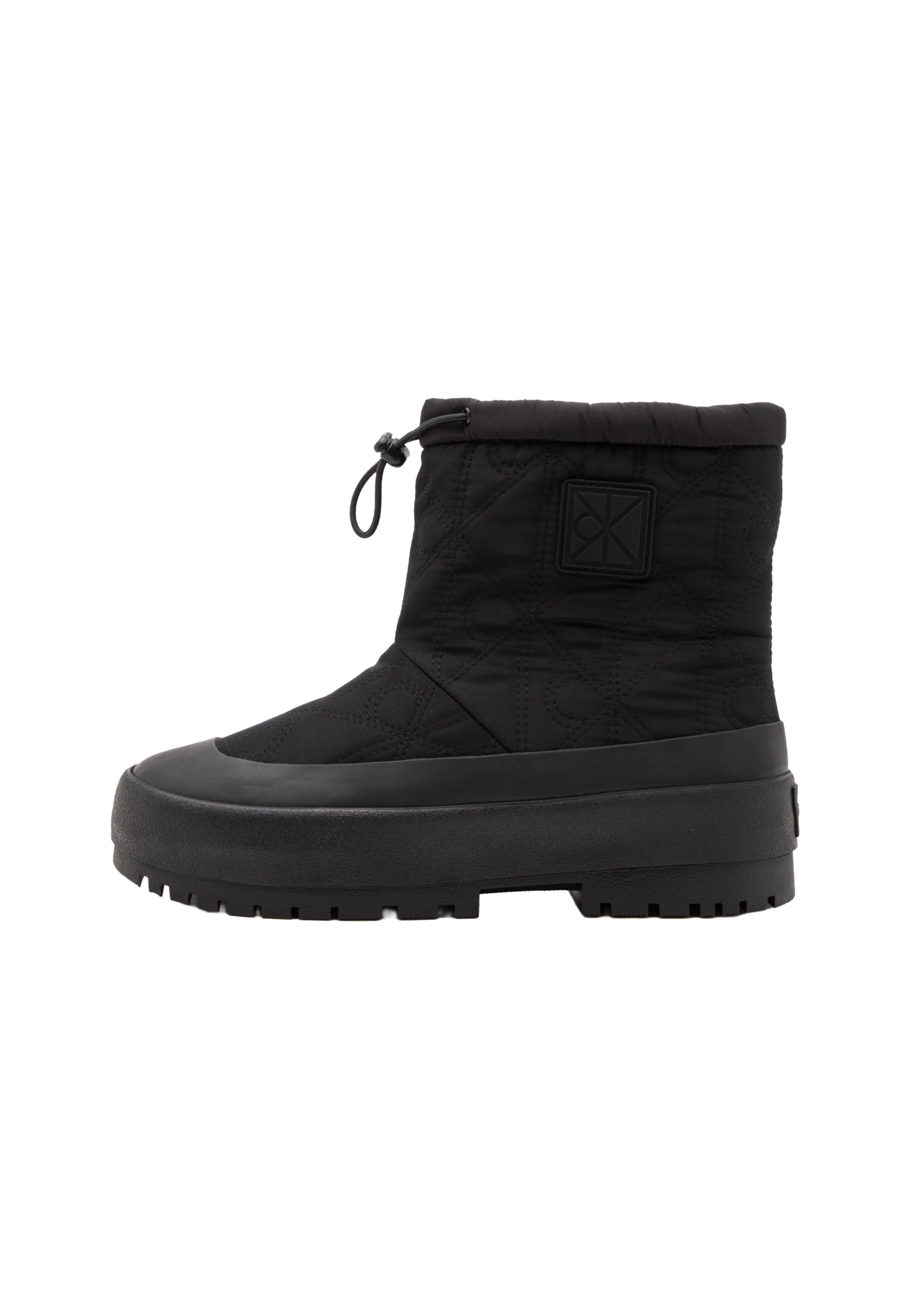Calvin Klein - Botas de nieve en negro: frente