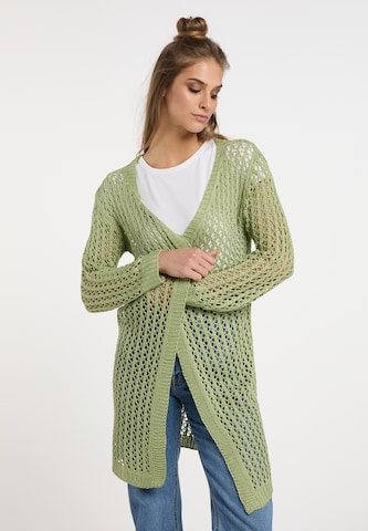 usha FESTIVAL Knit cardigan in Green: front