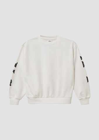 s.Oliver Sweatshirt in Beige: voorkant