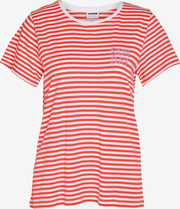 Noisy may T-Shirt 'NATE WEEKDAISY' in Rot: predná strana