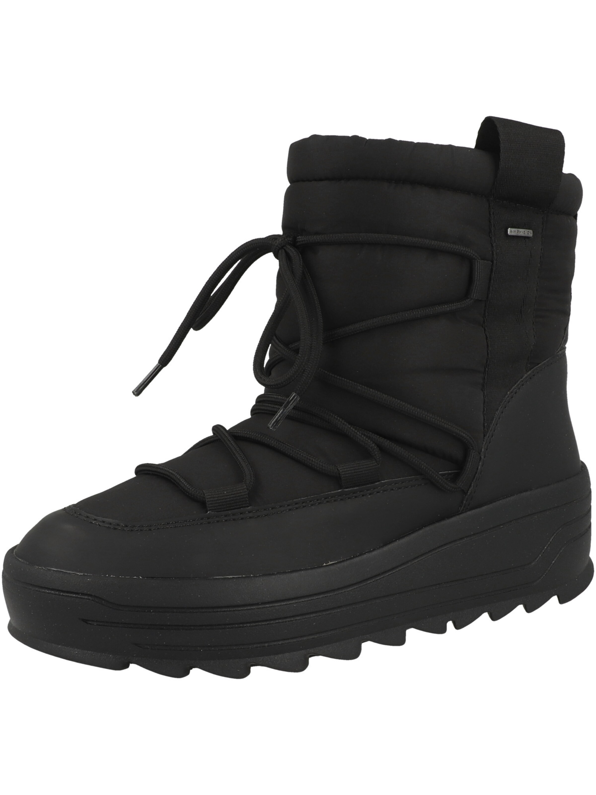 GEOX Сапоги на шнуровке в Черный