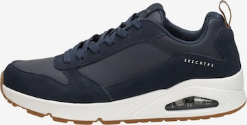 SKECHERS Platform trainers 'Uno - Stacre' in Blue: front