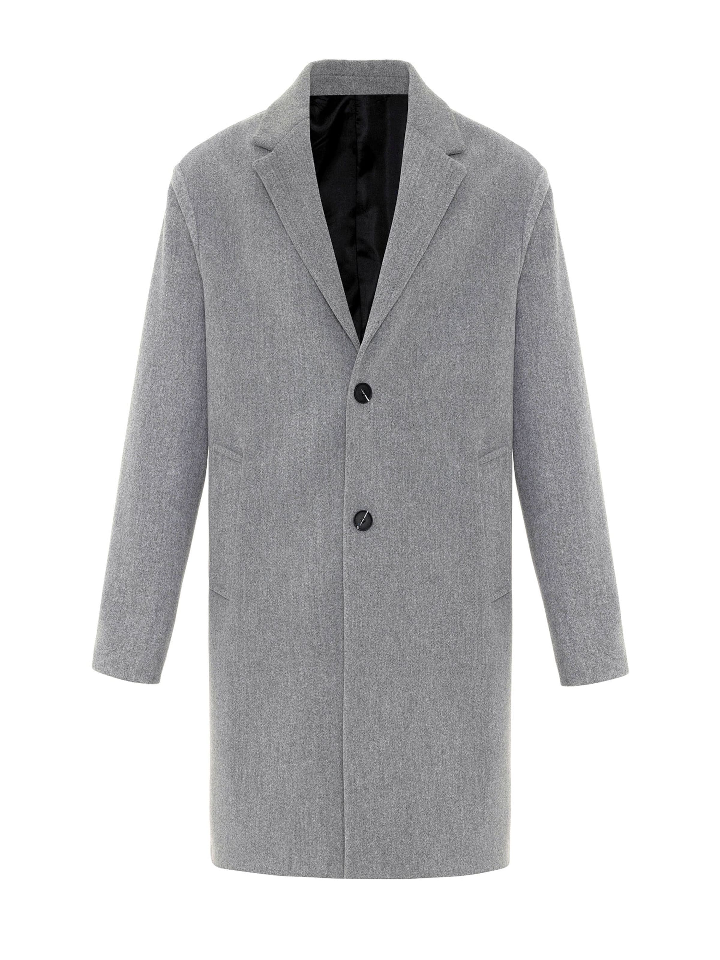 Antioch Преходно палто в сиво: отпред