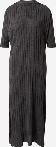 Dorothy Perkins Knitted dress in Grey: front