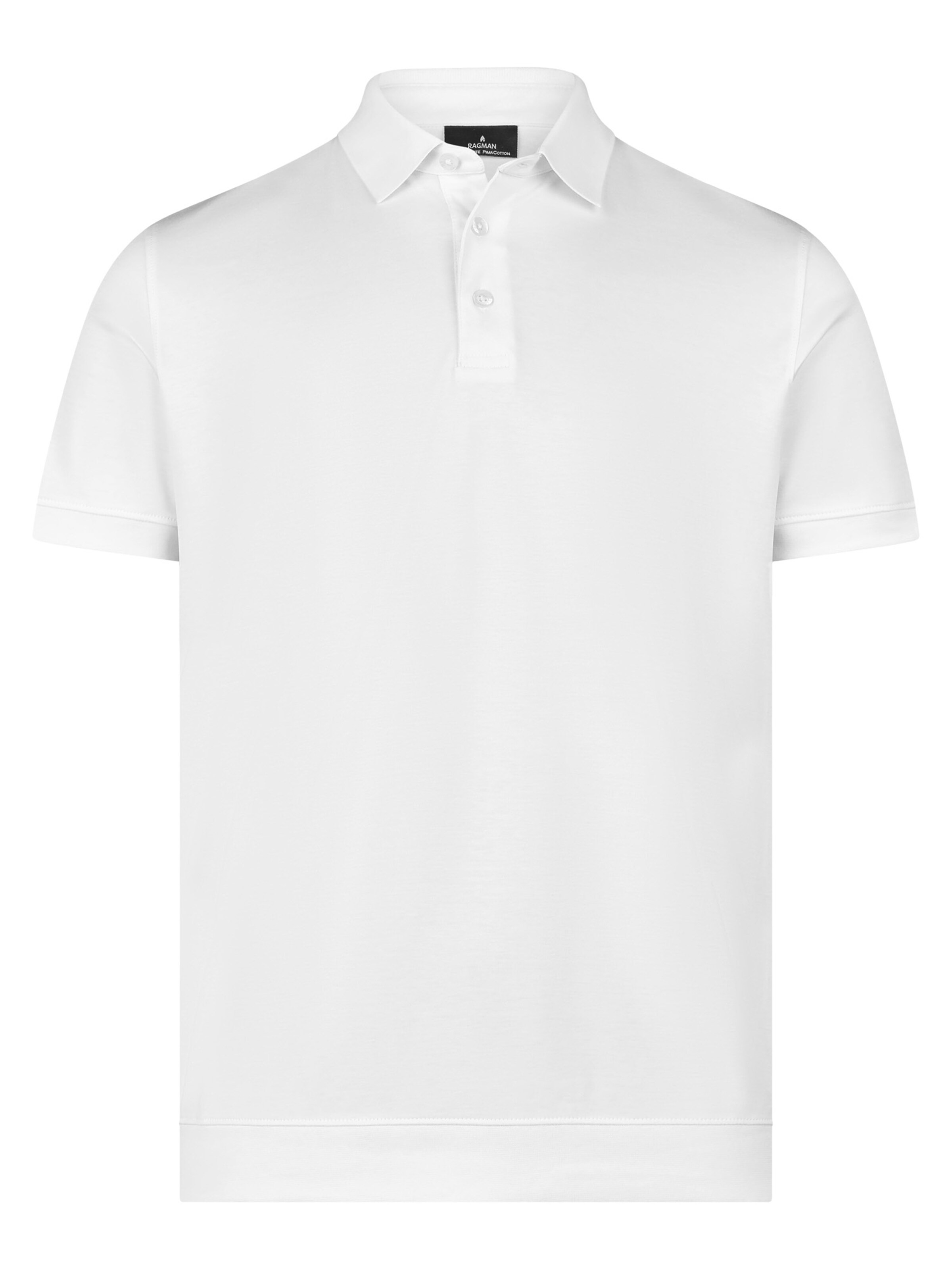 Ragman Shirt 'Basic' in White: front