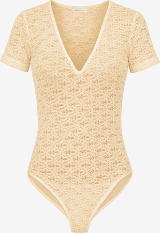 SASSYCLASSY Shirtbody in Gelb: Vorderseite
