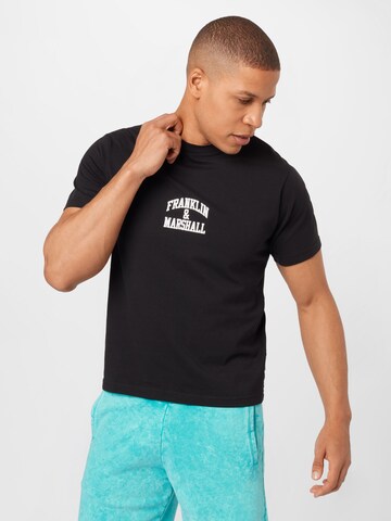 T-Shirt FRANKLIN & MARSHALL en noir : devant