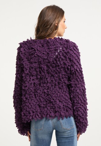 IZIA Knit Cardigan in Purple