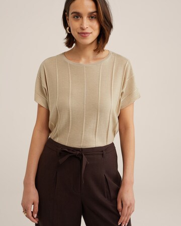 WE Fashion Sweater in Beige: front