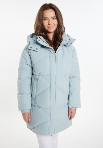 usha WHITE LABEL Winter Coat in Blue: front