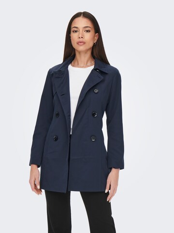 ONLY Between-Seasons Coat 'Valerie' in Blue: front