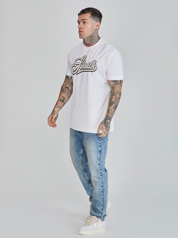 SikSilk T-Shirt in Weiß